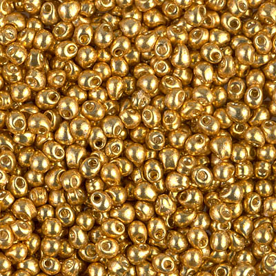 Miyuki Drop 3.4 mm 4202 – Dorado Duracoat Galvanizado