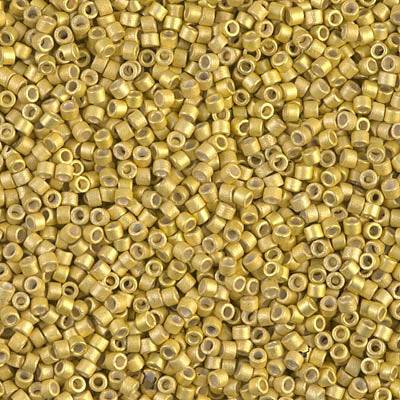 Mostacilla Miyuki Delica 11/0 DB1154 – Dorado Galvanizado Mate