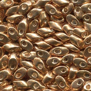 Mostacilla Miyuki Long Magatama LMA1053 – Dorado Galvanizado