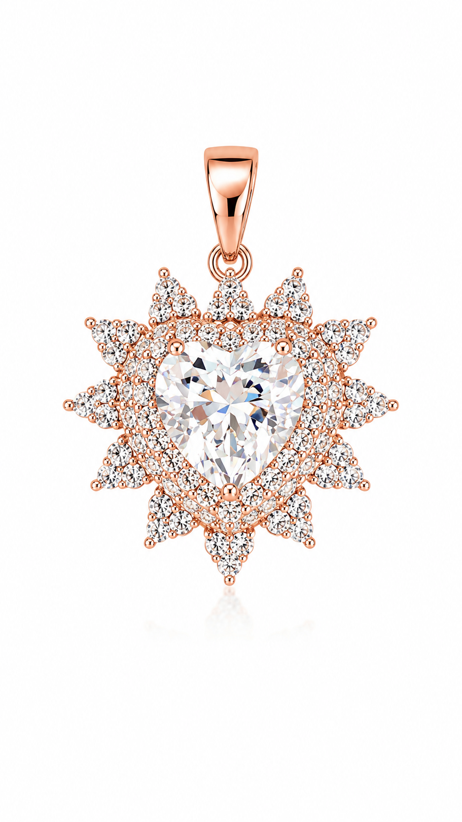 Colgante Aurora Heart – Enchapado en Oro de 18K