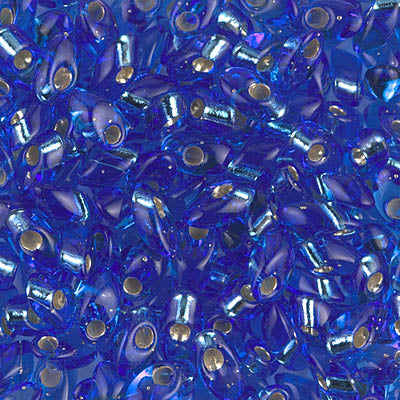 Mostacilla Miyuki Long Magatama LMA19 – Azul Zafiro Transparente