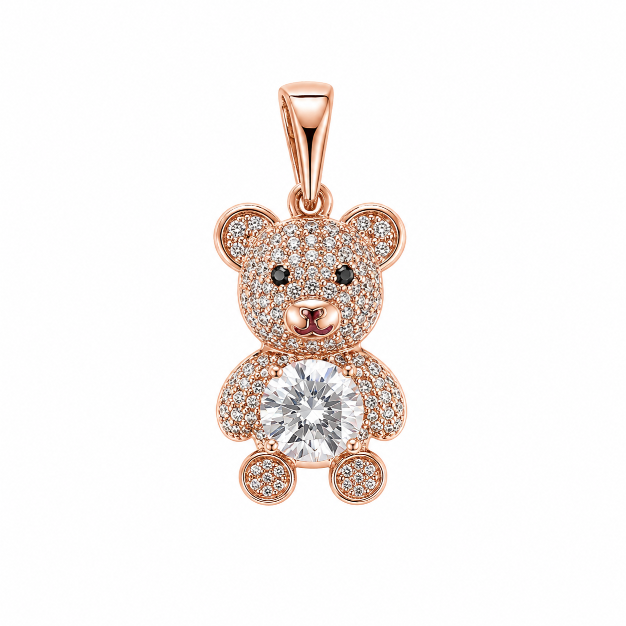 Colgante Teddy Royale – Enchapado en Oro de 18K
