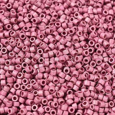 Mostacilla Miyuki Delica 11/0 DB1840F – Rosado Galvanizado Matte Duracoat