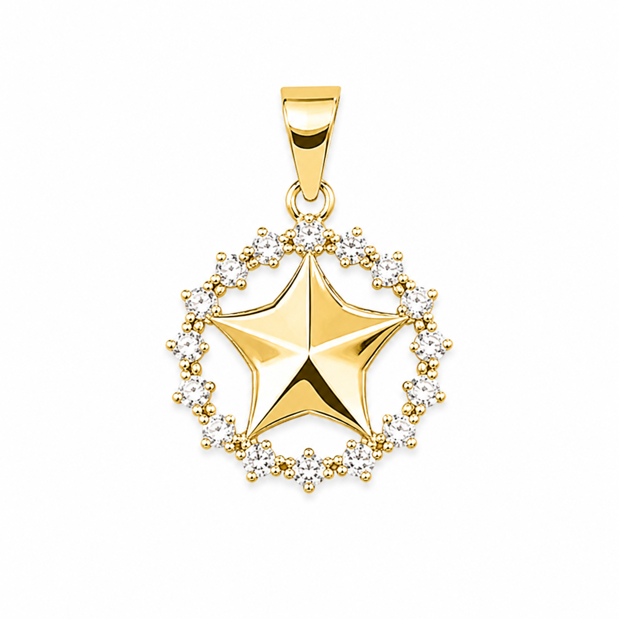Dije Estrella en Oro Laminado 14K – Brillo que Inspira