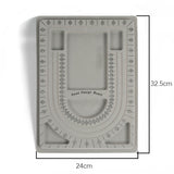 Tabla de Diseño para Bisutería – Bead Design Board con Medidas