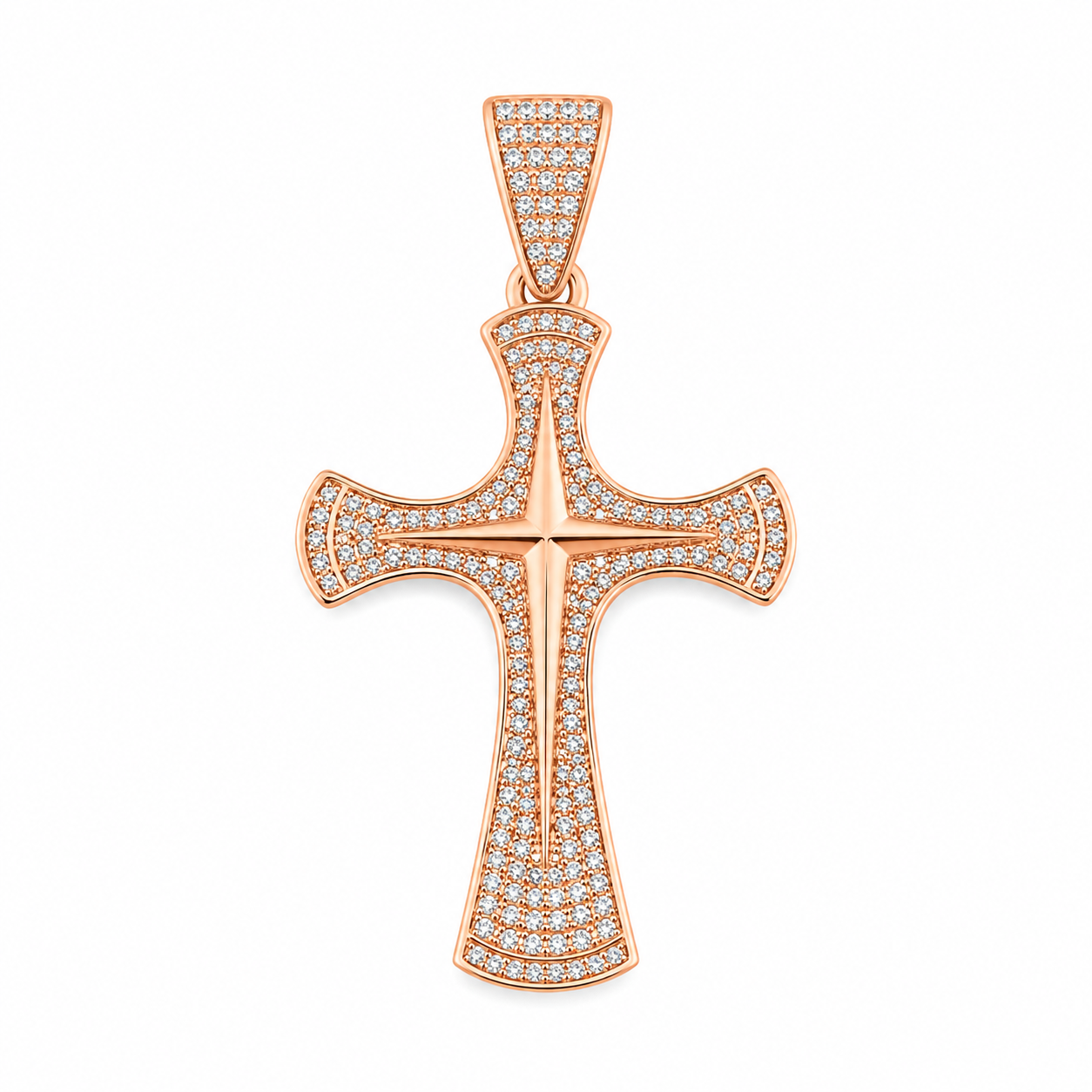 Colgante Croix Lumière – Enchapado en Oro de 18K