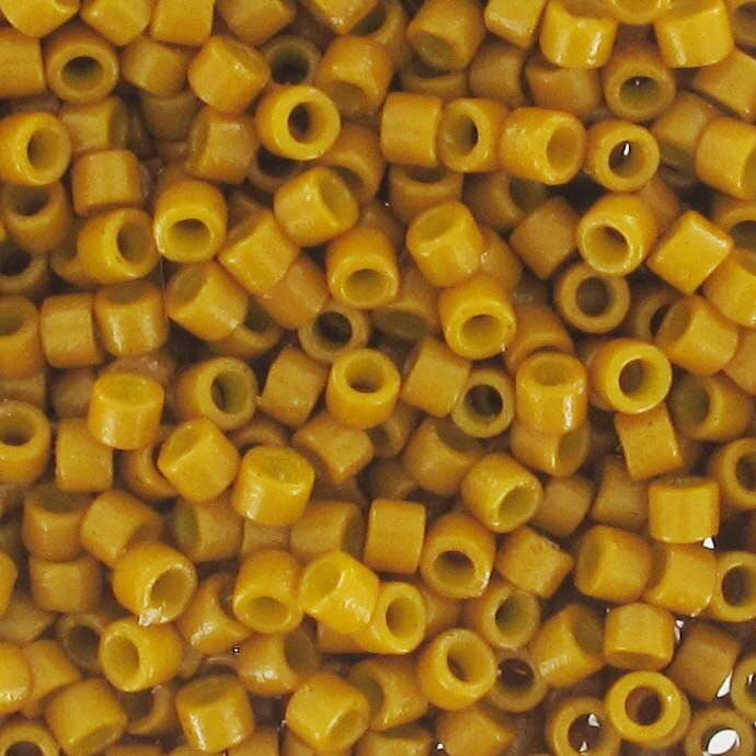 Mostacilla Miyuki Delica 11/0 DB2106 – Amarillo Mostaza Duracoat