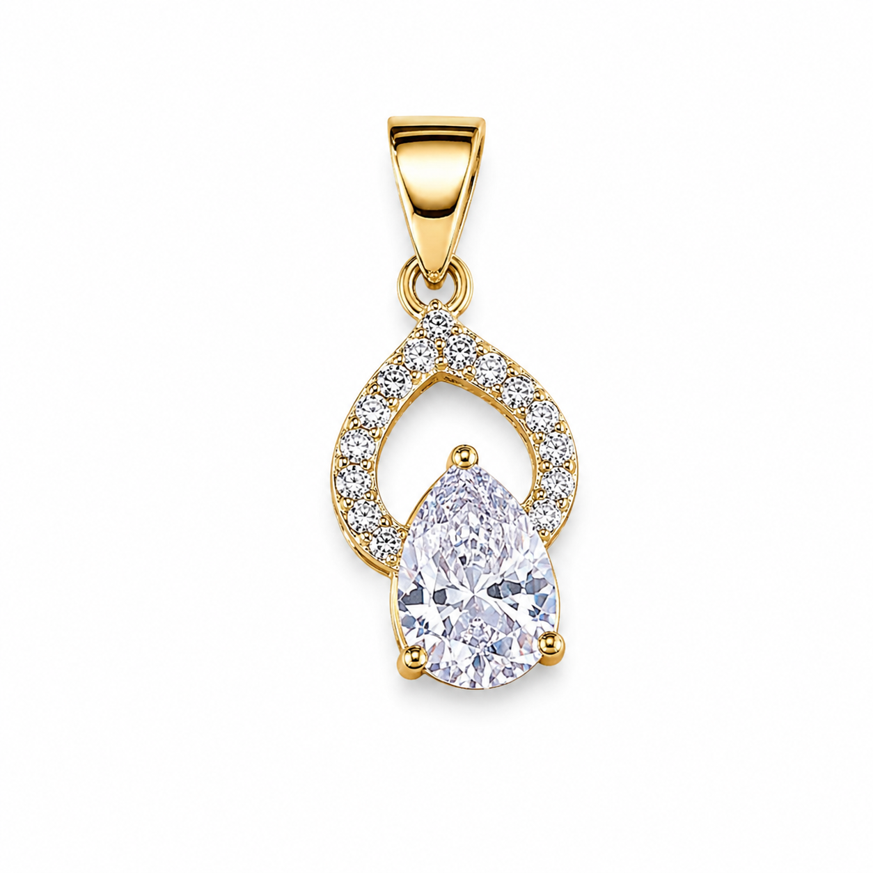 Dije Gota en Oro Laminado 14K – Elegancia que Fluye