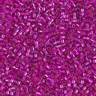 Mostacilla Miyuki Delica 11/0 DB1340 – Fucsia Silverlined
