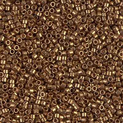 Mostacilla Miyuki Delica 11/0 DB22L – Bronce Claro Metálico