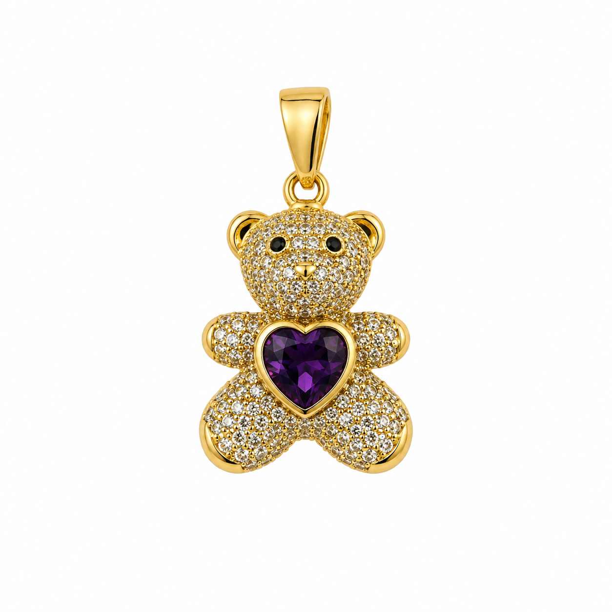 Colgante Teddy Amour – Enchapado en Oro de 14K