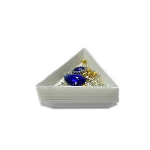 Set de 3 Bandejas Triangulares para Bisutería – Organizadores de Cuentas y Mostacillas